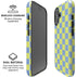 Neon Checkered iPhone 16 Plus Magsafe Impact Case